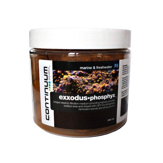 Mediu filtrant pentru indepartarea fosfatilor si silicatilor - Exxodus • Phosphyx Continuum 500 ml